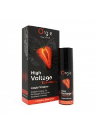 Жидкий вибратор Orgie High Voltage Strawberry - 15 мл. - ORGIE - купить с доставкой в Томске