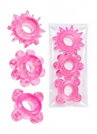 Комплект из 3 розовых эрекционных колец - Erowoman-Eroman - в Томске купить с доставкой