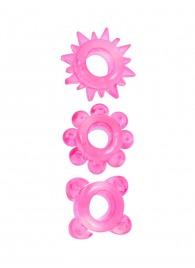 Комплект из 3 розовых эрекционных колец - Erowoman-Eroman - в Томске купить с доставкой