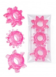 Комплект из трех розовых эрекционных колец - Erowoman-Eroman - в Томске купить с доставкой