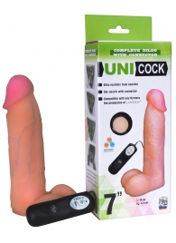 Фаллическая насадка Харнесс UNICOCK 7  с вибрацией - 19 см. - LOVETOY (А-Полимер) - купить с доставкой в Томске