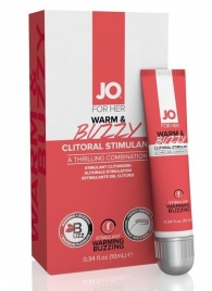 Клиторальный крем JO WARM   BUZZY CLITORAL GEL - 10 мл. - System JO - купить с доставкой в Томске