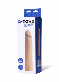 Реалистичная насадка с ярко выраженной головкой - 16,5 см. - A-toys - в Томске купить с доставкой Реалистичная насадка с ярко выраженной головкой - 16,5 см. - A-toys - в Томске купить с доставкой