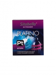 Стимулирующая насадка со спиралью из усиков Platino  Шторм - Sitabella - купить с доставкой в Томске