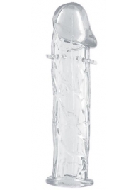 Гладкая прозрачная насадка с усиками под головкой - 12,5 см. - Toyfa Basic - в Томске купить с доставкой Гладкая прозрачная насадка с усиками под головкой - 12,5 см. - Toyfa Basic - в Томске купить с доставкой