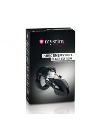 Пояс верности с электростимуляцией Mystim Pubic Enemy No1 Black Edition - MyStim - купить с доставкой в Томске