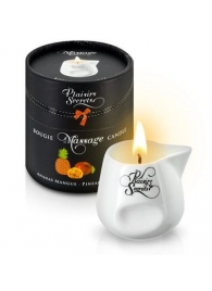 Массажная свеча с ароматом манго и ананаса Bougie de Massage Ananas Mangue - 80 мл. - Plaisir Secret - купить с доставкой в Томске
