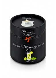 Массажная свеча с ароматом мохито Bougie de Massage Mojito - 80 мл. - Plaisir Secret - купить с доставкой в Томске