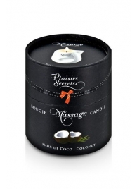 Массажная свеча с ароматом кокоса Bougie de Massage Gourmande Coco - 80 мл. - Plaisir Secret - купить с доставкой в Томске