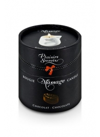 Массажная свеча с ароматом шоколада Bougie de Massage Gourmande Chocolat - 80 мл. - Plaisir Secret - купить с доставкой в Томске