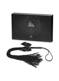 Чёрная плётка Lilly Whip Bijoux - Bijoux Indiscrets - купить с доставкой в Томске