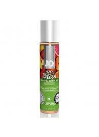 Смазка с ароматом тропических фруктов JO Flavored Tropical Passion - 30 мл. - System JO - купить с доставкой в Томске