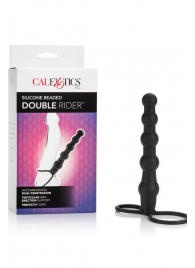 Насадка на пенис для двойного проникновения Silicone Beaded Double Rider - 14 см. - California Exotic Novelties - в Томске купить с доставкой