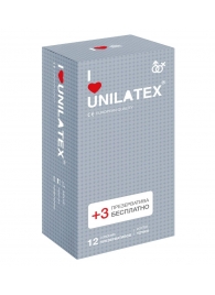 Презервативы с точками Unilatex Dotted - 12 шт. + 3 шт. в подарок - Unilatex - купить с доставкой в Томске