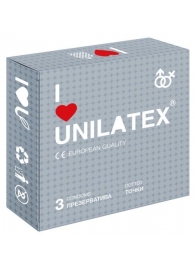 Презервативы с точками Unilatex Dotted - 3 шт. - Unilatex - купить с доставкой в Томске