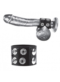 Ремень на член и мошонку 1.5  Cock Ring With Ball Strap - BlueLine - купить с доставкой в Томске