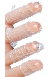 Набор из 4 насадок на член Pleasured Penis Enhancement Sleeve 4 Pack - XR Brands - в Томске купить с доставкой