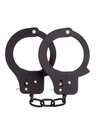 Чёрные наручники из листового металла BONDX METAL CUFFS BLACK - Dream Toys - купить с доставкой в Томске