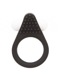 Чёрное эрекционное кольцо LIT-UP SILICONE STIMU RING 1 BLACK - Dream Toys - в Томске купить с доставкой