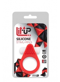 Красное эрекционное кольцо LIT-UP SILICONE STIMU RING 1 RED - Dream Toys - в Томске купить с доставкой