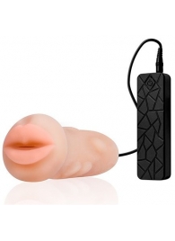 Мастурбатор-ротик с вибрацией REALSTUFF VIBRATING MASTURBATOR MOUTH - Dream Toys - в Томске купить с доставкой