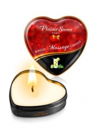 Массажная свеча с ароматом мохито Bougie Massage Candle - 35 мл. - Plaisir Secret - купить с доставкой в Томске