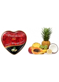 Массажная свеча с ароматом экзотических фруктов Bougie Massage Candle - 35 мл. - Plaisir Secret - купить с доставкой в Томске