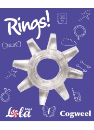 Прозрачное эрекционное кольцо Rings Cogweel - Lola Games - в Томске купить с доставкой