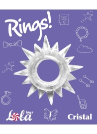 Прозрачное эрекционное кольцо Rings Cristal - Lola Games - в Томске купить с доставкой