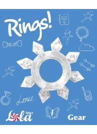 Прозрачное эрекционное кольцо Rings Gear - Lola Games - в Томске купить с доставкой