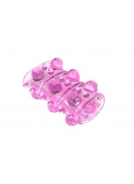 Розовая насадка на пенис Rings Armour - Lola Games - в Томске купить с доставкой