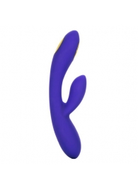 Фиолетовый вибратор с функцией электростимуляции Intimate E-Stimulator Dual Wand - 21,5 см. - California Exotic Novelties - купить с доставкой в Томске