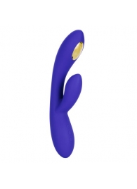 Фиолетовый вибратор с функцией электростимуляции Intimate E-Stimulator Dual Wand - 21,5 см. - California Exotic Novelties - купить с доставкой в Томске