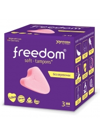 Женские гигиенические тампоны без веревочки FREEDOM mini - 3 шт. - Freedom - купить с доставкой в Томске
