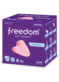 Женские гигиенические тампоны без веревочки FREEDOM normal - 3 шт. - Freedom - купить с доставкой в Томске