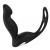 Черный вибромассажер простаты P-PLEASER W ERECTION ENHANCE - Dream Toys - в Томске купить с доставкой