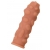 Телесная реалистичная насадка KOKOS Extreme Sleeve 11 с дополнительной стимуляцией - 12,7 см. - KOKOS - в Томске купить с доставкой