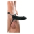 Чёрный полый страпон 7  Silicone Hollow Strap-On - 18 см. - Pipedream - купить с доставкой в Томске