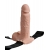 Телесный перезаряжаемый вибрострапон 7  Hollow Rechargeable Strap-on with Balls - 20,3 см. - Pipedream - купить с доставкой в Томске