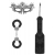Черный игровой набор Introductory Bondage Kit №4 - Shots Media BV - купить с доставкой в Томске