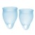 Набор голубых менструальных чаш Feel confident Menstrual Cup - Satisfyer - купить с доставкой в Томске