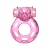Розовое эрекционное кольцо с вибрацией Pink Bear - Baile - в Томске купить с доставкой