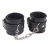 Черные оковы на ноги Obey Me Leather Ankle Cuffs - Chisa - купить с доставкой в Томске