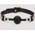 Черный кляп-шар Bound to You Faux Leather Ball Gag - Fifty Shades of Grey - купить с доставкой в Томске