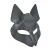Серая маска Wolf с клепками - Sitabella - купить с доставкой в Томске