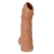 Телесная насадка с пупырышками и открытой головкой Nude Sleeve L - 14 см. - KOKOS - в Томске купить с доставкой