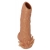 Телесная насадка с усиками и открытой головкой Nude Sleeve L - 14 см. - KOKOS - в Томске купить с доставкой