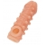 Телесная закрытая насадка с шариками Cock Sleeve Size S - 13,8 см. - KOKOS - в Томске купить с доставкой
