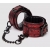 Красно-черные наручники Reversible Faux Leather Wrist Cuffs - Fifty Shades of Grey - купить с доставкой в Томске