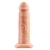 Телесный реалистичный фаллоимитатор с полостью Silicone Hollow Extension - 20 см. - Pipedream - купить с доставкой в Томске